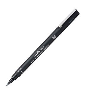 Pin fineliner - punta Brush - nero - Uni Mitsubishi - immagine 1