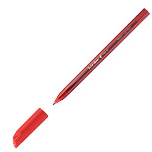 Penna a sfera Vizz - con cappuccio - punta media - rosso - Schneider - immagine 1