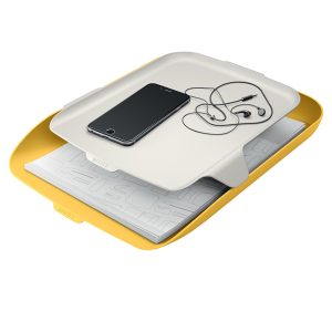 Vaschetta portacorrispondenza - con vassoio organizer Cosy - giallo - Leitz - immagine 3