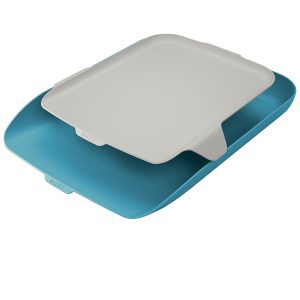 Vaschetta portacorrispondenza - con vassoio organizer Cosy - blu - Leitz - immagine 1