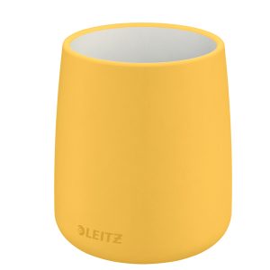Portapenne Cosy - 10,8 x 8,5 cm - ceramica - giallo - Leitz - immagine 1