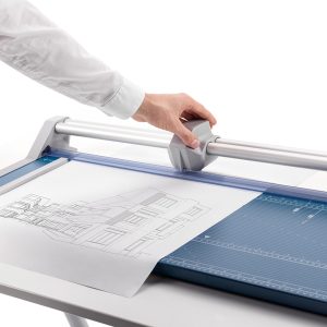 Taglierina a rullo professionale 554 - 91,5 x 36 cm - 720 mm - 20 fogli - blu/grigio - Dahle - immagine 3
