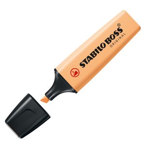 Evidenziatore Stabilo Boss Pastel - tratto 2 - 5 mm - arancione papaya 125 - Stabilo - immagine 1