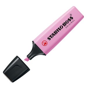 Evidenziatore Stabilo Boss Pastel - tratto 2 - 5 mm - fucsia freddo 158 - Stabilo - immagine 1