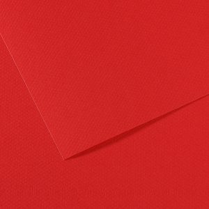 Foglio Mi-Teintes - A4 - 160 gr - rosso vivo - Canson - immagine 1