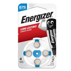 Pila per apparecchi acustici 675 Zinc Air - Energizer - blister 4 pezzi - immagine 1