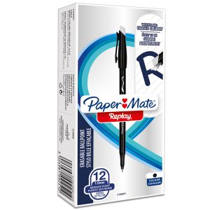 Penna sfera Replay 40° anniversario - inchiostro cancellabile - punta 1 mm - nero - Papermate - immagine 2
