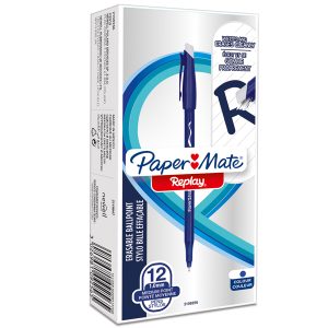 Penna sfera Replay 40° anniversario - inchiostro cancellabile - punta 1 mm - blu - Papermate - immagine 2