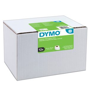 Rotolo etichette spedizione/badge - 54 x 101 mm - bianco - 220 etichette / rotolo - Dymo - value pack 12 pezzi - immagine 1