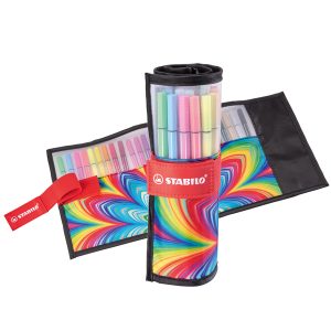 Rollerset arty line Pen 68 - punta in fibra - colori assortiti - Stabilo - conf. 25 pezzi - immagine 1
