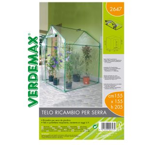 Telo di ricambio - per serra a casetta Clematis - trasparente - Verdemax - immagine 1