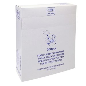 Copri water rettangolare - in carta - 42 x 37,5 cm - Mar Plast - conf. 200 pezzi - immagine 1