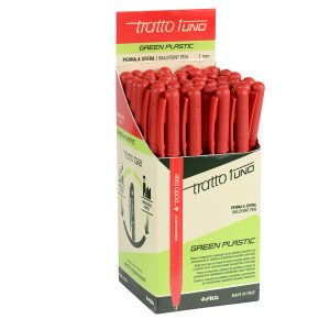 Penna sfera Tratto Uno Green - punta media 1 mm - rosso - Tratto - conf. 50 pezzi - immagine 1