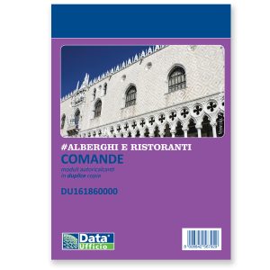 Blocco commande - 25/2 copie autoricalcanti - 10,5 x 7,4 cm - DU161860000 - Data Ufficio - immagine 1