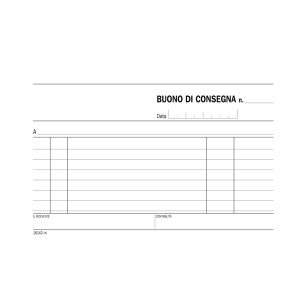 Blocco buoni consegna - 100 x 176 mm - 100 fg - DU161420000 - Data Ufficio - immagine 2