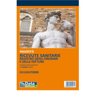 Blocco ricevute sanitarie - 50/2 autoricalcanti - 21,5x14,8cm - DU165470000 - Data Ufficio - immagine 1
