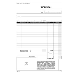 Blocco ricevute sanitarie - 50/2 autoricalcanti - 21,5x14,8cm - DU165470000 - Data Ufficio - immagine 2