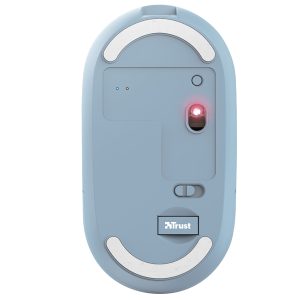 Mouse Puck - ultrasottile - wireless - ricaricabile - azzurro - Trust - immagine 4