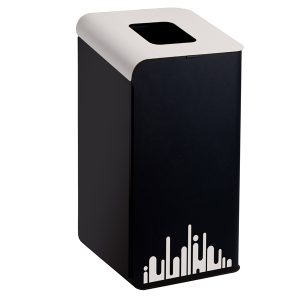 Gettacarte Rubik Evo - per raccolta differenziata - 80 L - bianco - Medial International - immagine 1