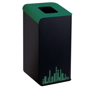 Gettacarte Rubik Evo - per raccolta differenziata - 80 L - verde - Medial International - immagine 1
