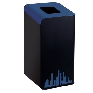 Gettacarte Rubik Evo - per raccolta differenziata - 80 L - blu - Medial International - immagine 1