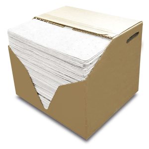 Panni assorbenti - per oli ed idrocarburi - 41 x 46 cm - Carvel - conf. 200 pezzi - immagine 1
