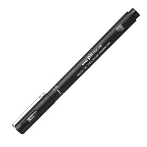 Pin fineliner - punta 1.0 mm - nero - Uni Mitsubishi - immagine 1