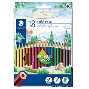 Matite colorateNoris Colour - in wopex - colori assortiti - Staedtler - astuccio 18 pezzi - immagine 1