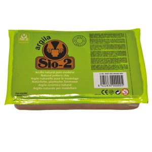 Argilla naturale 100% - panetto 1,5 kg - rosso - Cwr - immagine 1