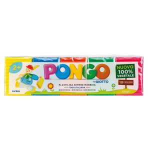 Pasta Pongo - panetto 50 gr - colori assortiti - Giotto - conf.10 pezzi - immagine 2