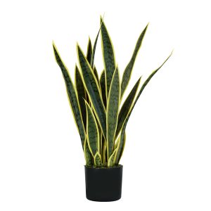 Pianta ornamentale Sansevieria - artificiale - 21 foglie - 75 cm - PE - King Collection - immagine 1