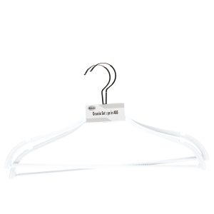 Gruccia - antiscivolo - 42 x 0,6 cm - bianco - King Collection - conf. 2 pezzi - immagine 1