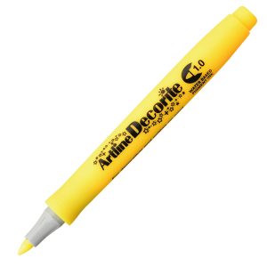 Marcatore Decorite - punta tonda - 1.0 mm - giallo - Artline - immagine 1