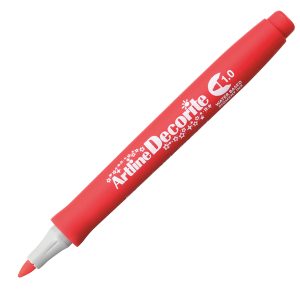 Marcatore Decorite - punta tonda - 1.0 mm - rosso - Artline - immagine 1