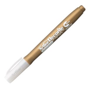 Marcatore Decorite - punta pennello - oro - Artline - immagine 2