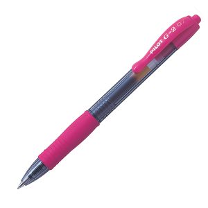 Roller gel a scatto G-2 - punta 0,7mm - rosa - Pilot - immagine 1