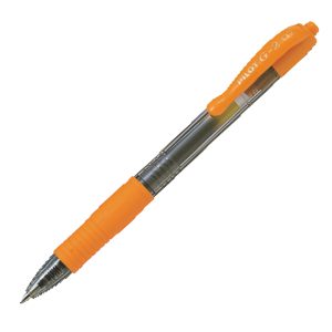 Roller gel a scatto G-2 - punta 0,7mm - arancio - Pilot - immagine 1