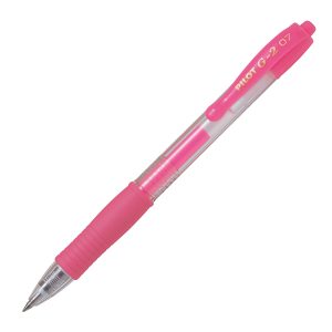 Roller gel a scatto G-2 - punta 0,7mm - rosa neon - Pilot - immagine 1