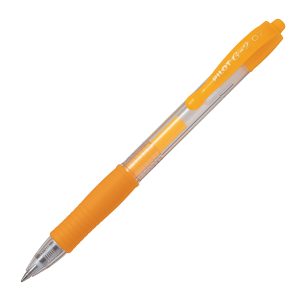 Roller gel a scatto G-2 - punta 0,7mm - albicocca neon - Pilot - immagine 1