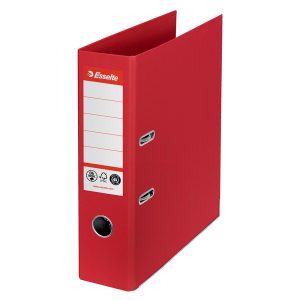 Registratore a leva - CO2 neutral - A4 - dorso 75 mm - rosso - Esselte - immagine 1