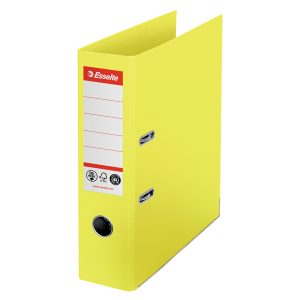 Registratore a leva - CO2 neutral - A4 - dorso 75 mm - giallo - Esselte - immagine 1