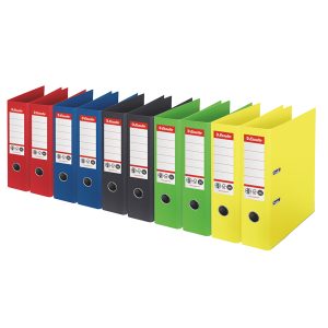 Registratore a leva - CO2 neutral - A4 - dorso 75 mm - colori assortiti - Esselte - immagine 1