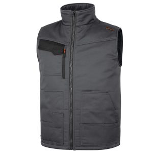 Gilet Stockton3 - multitasche - taglia L - grigio/arancio - Deltaplus - immagine 1
