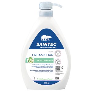 Crema di sapone Luxor Green Aloe - dispenser 1 L - aloe verde - Sanitec - immagine 1