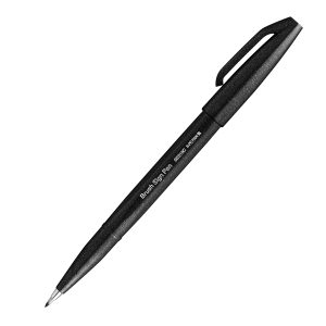 Pennarello Brush Sign Pen - colori assortiti - Pentel - conf. 6 pezzi - immagine 3