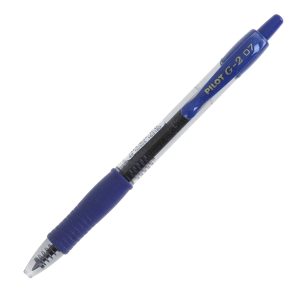 Penna roller gel scatto G-2 - punta 0,7 mm - 12 refill inclusi - blu - Pilot - conf. 12 pezzi - immagine 2