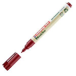 Marcatore permanente 25 Ecoline - punta tonda 1.0 mm - rosso - Edding - immagine 1