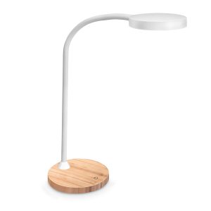 Lampada Flex Desk - a led - con base in legno - bianco - Cep - immagine 1