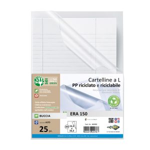 Cartellina a L Era 150 - A4 - PP riciclato - buccia - Sei rota - conf. 25 pezzi - immagine 1