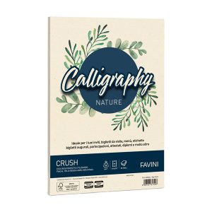 Carta Calligraphy Nature Crush - A4 - 90 gr - alga - Favini - conf. 50 fogli - immagine 1